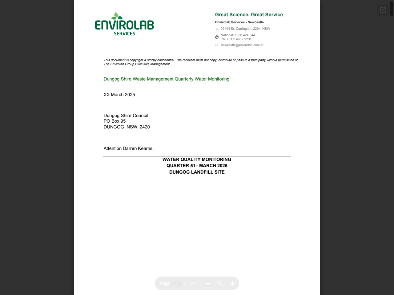 Preview of Draft Technical Brief: Toxicant default guideline values for aquatic ecosystem protection: Nitrate in freshwater