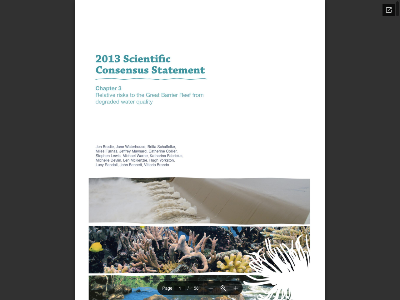 Preview of Relative risks to the Great Barrier Reef from degraded water quality, accessed August 3, 2025, 