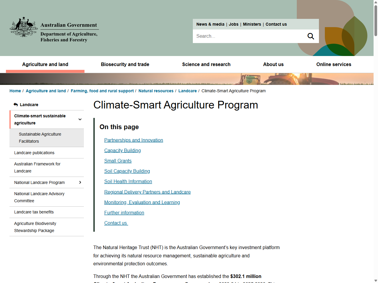Preview of Climate-Smart Agriculture Program - DAFF, accessed on June 5, 2025