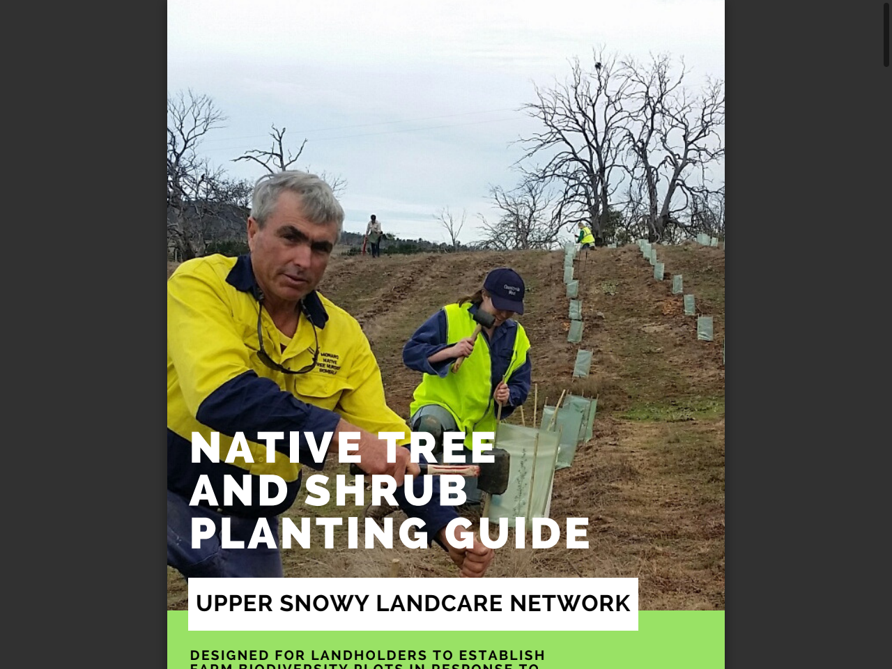 Preview of Native Tree & Shrub Planting Guide
