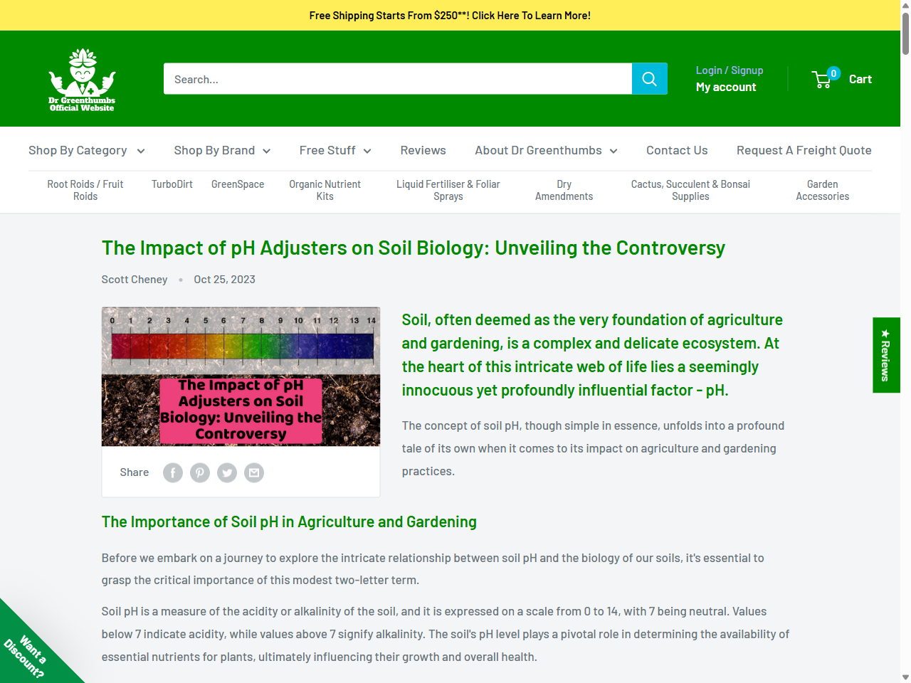 Preview of Dr Greenthumbs. (n.d.). The Impact of pH Adjusters on Soil Biology: Unveiling the Controversy.