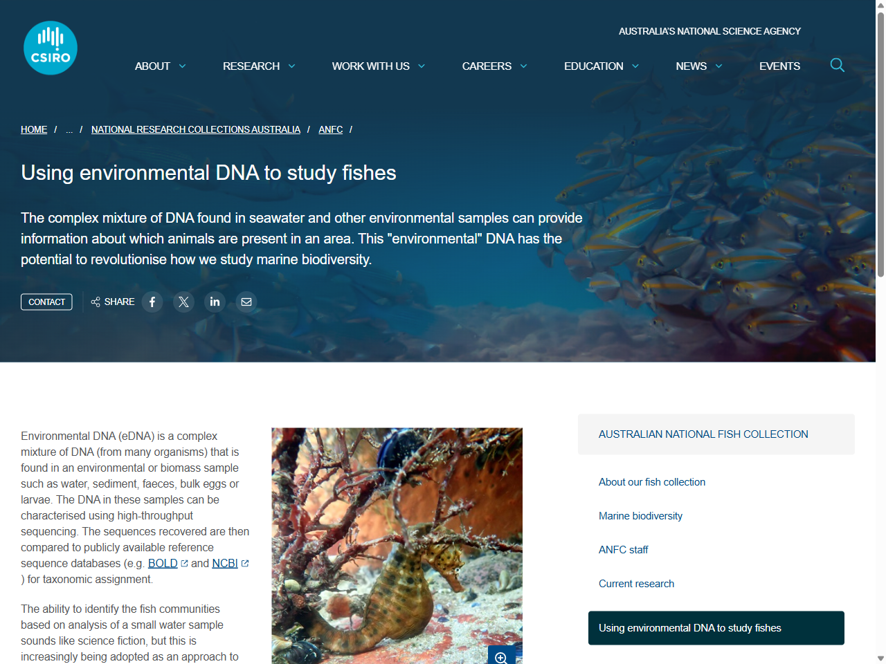 Preview of Categories - environmental DNA - CSIRO Data Access Portal, accessed July 21, 2025,