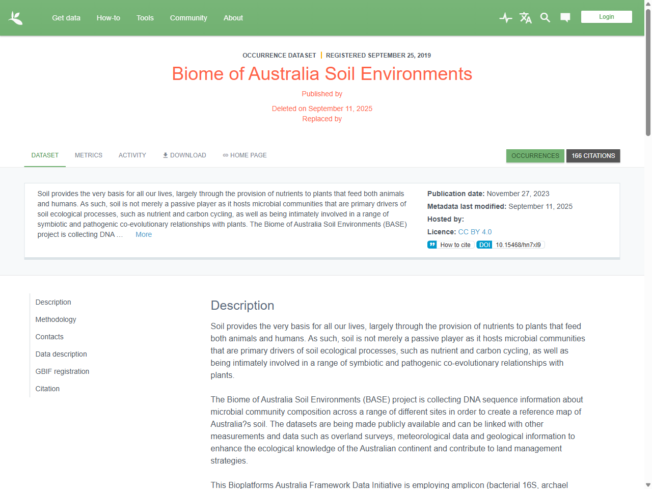 Preview of Biome of Australia Soil Environments - GBIF, accessed August 9, 2025, 