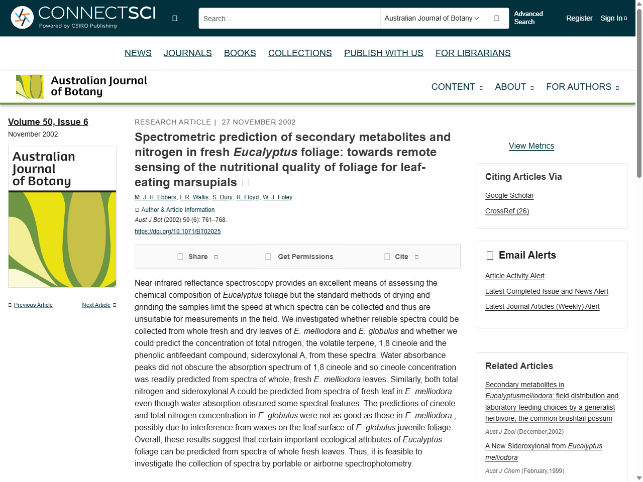 Preview of Determining reference conditions for management and restoration of temperate grassy woodlands: relationships among trees, topsoils and understorey flora in little-grazed remnants