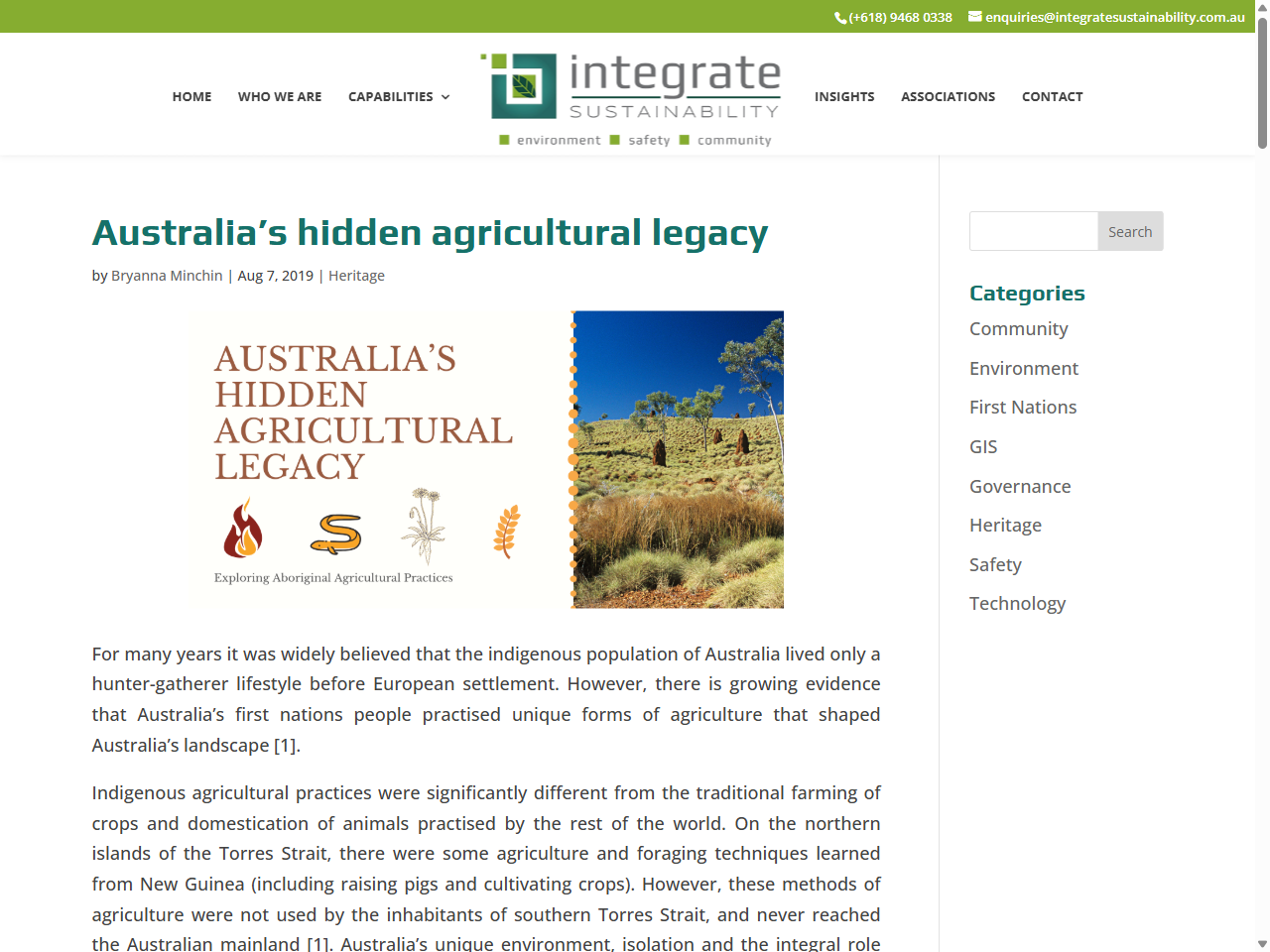 Preview of Australia's hidden agricultural legacy - Integrate Sustainability, accessed July 27, 2025,