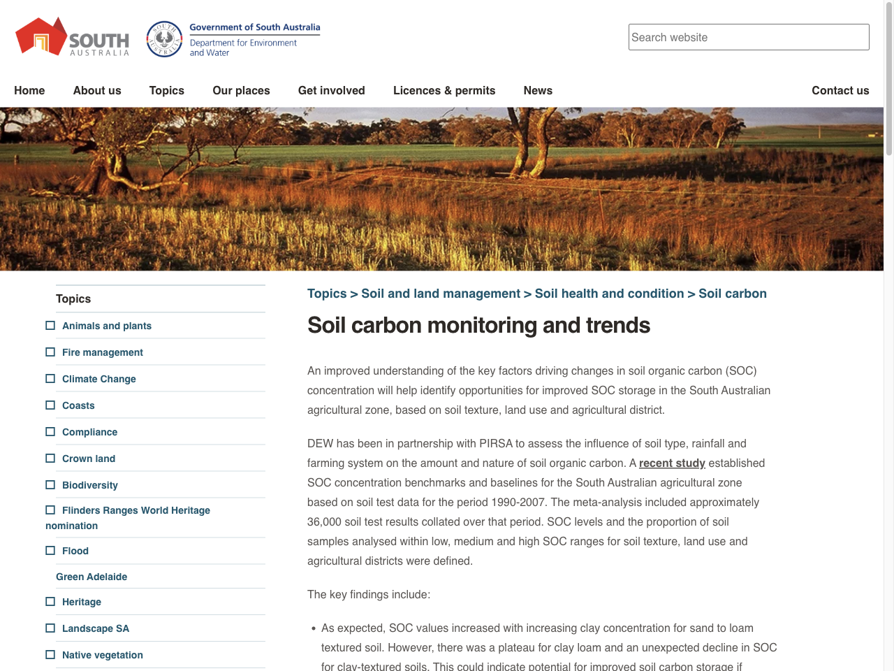 Preview of Soil carbon monitoring and trends - Department for Environment and Water, accessed August 5, 2025, 