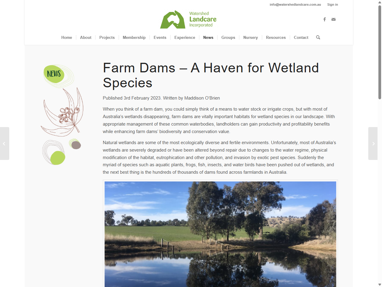 Preview of How farm dams can maintain biodiversity on farm - The Beef Site, accessed July 13, 2025,