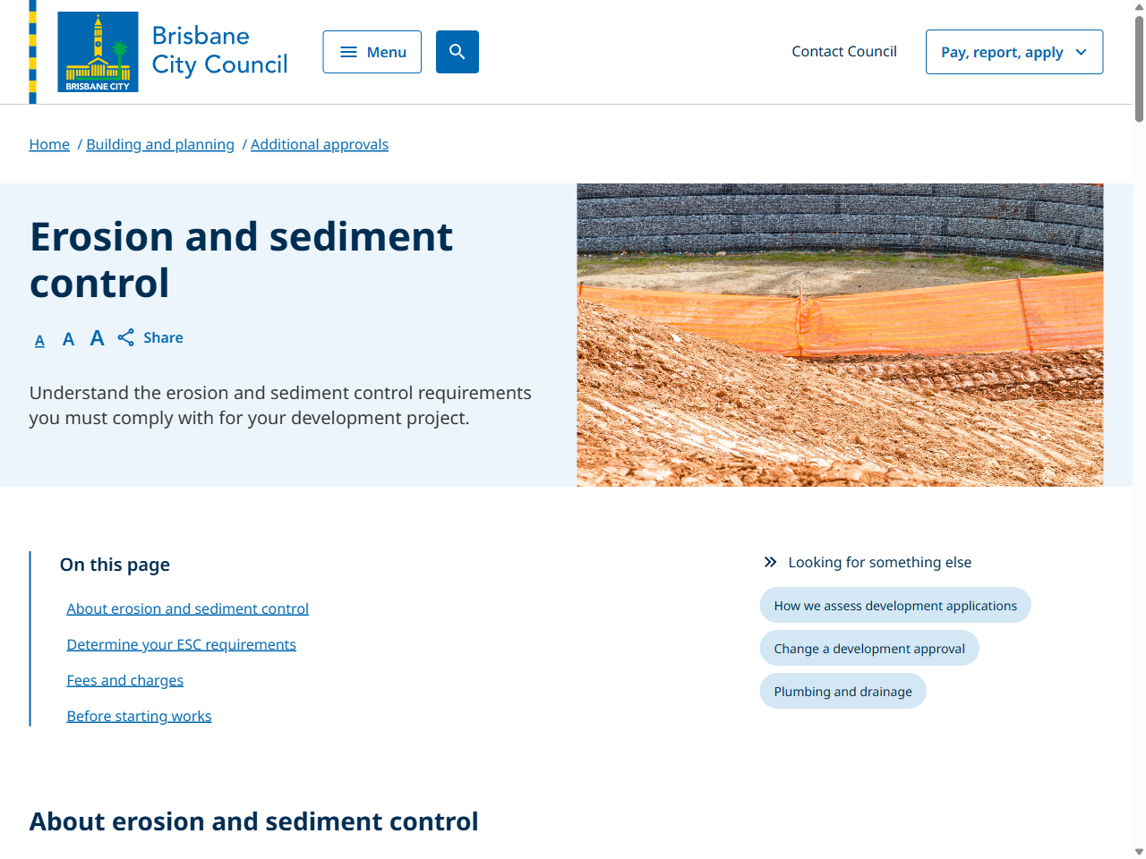 Preview of Erosion and sediment control - Brisbane City Council, accessed July 22, 2025,