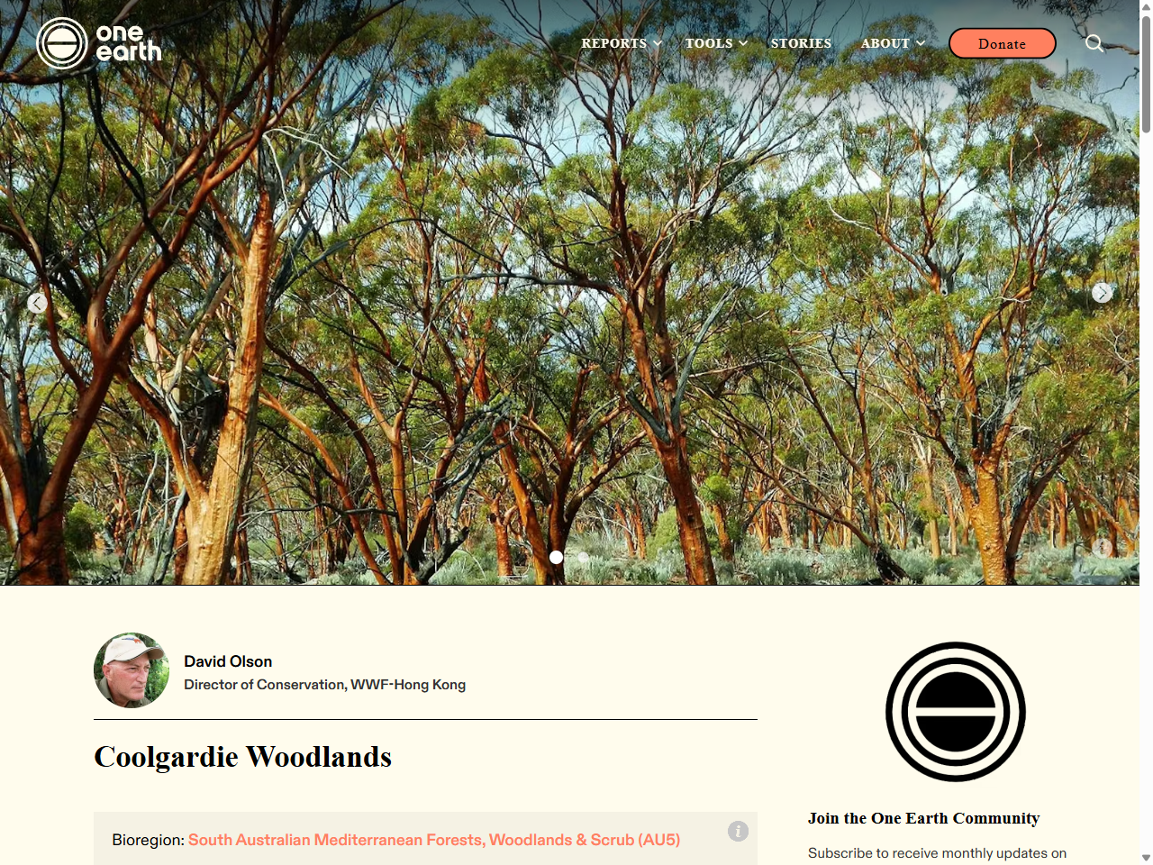 Preview of Coolgardie Woodlands | One Earth, accessed July 13, 2025