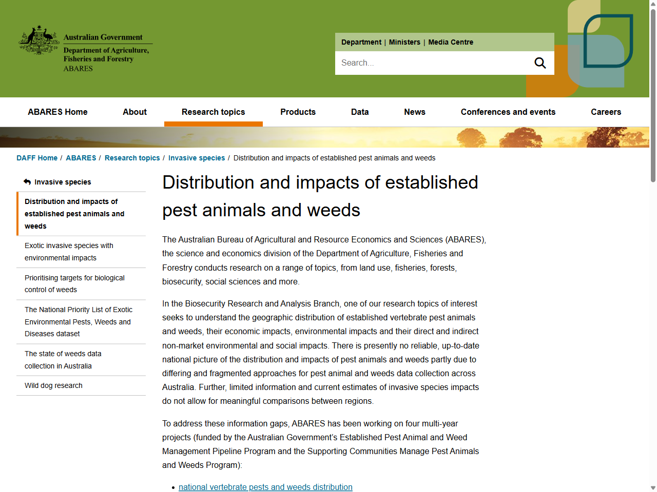 Preview of Environmental Threats of National Significance - Invasive Species Council