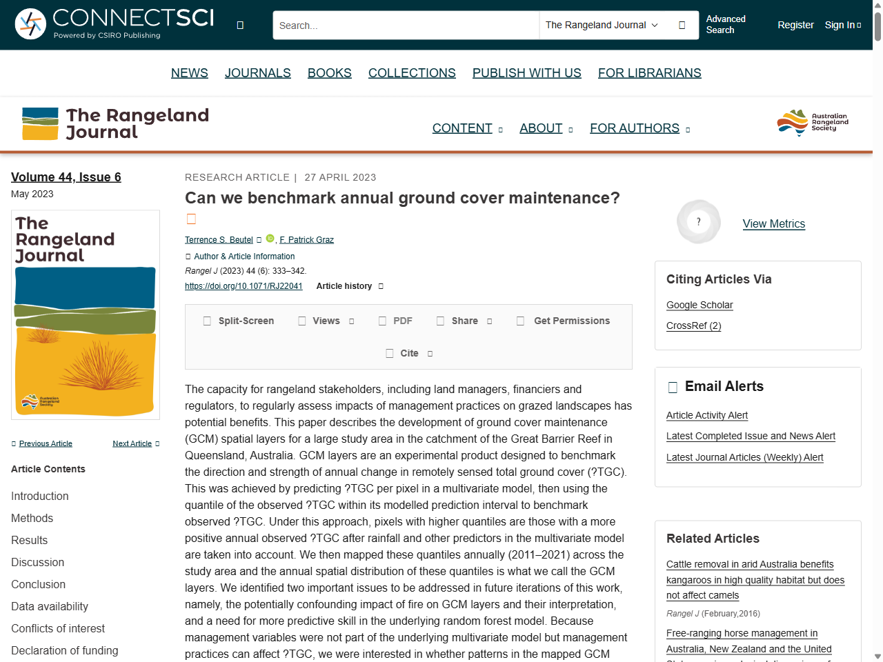 Preview of Remote sensing for rangeland ground cover management - MLA, accessed August 2, 2025