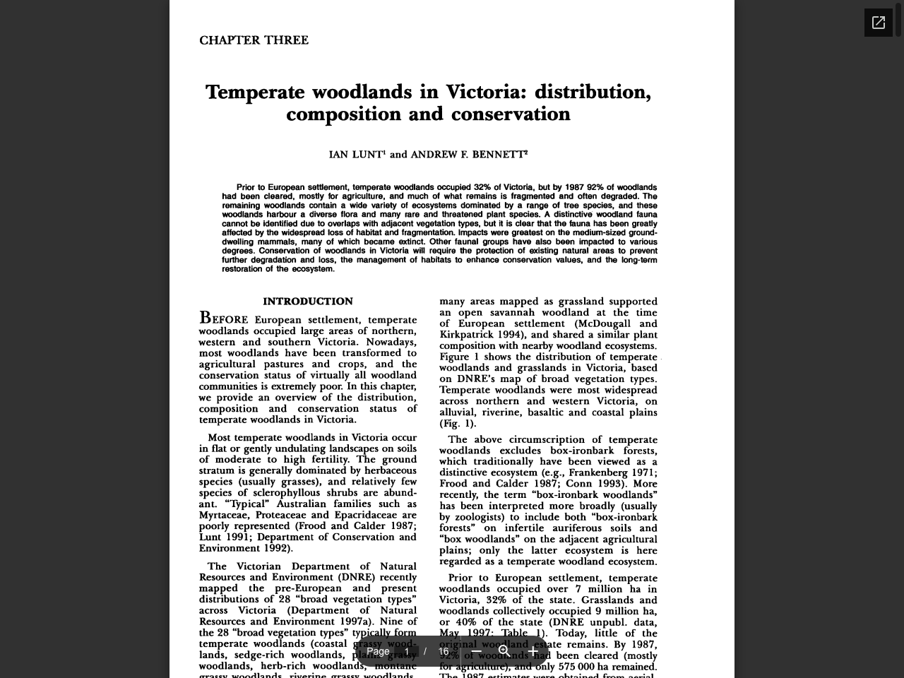 Preview of Temperate woodlands in Victoria: distribution, composition and conservation - ozecopdf, accessed July 12, 2025, 