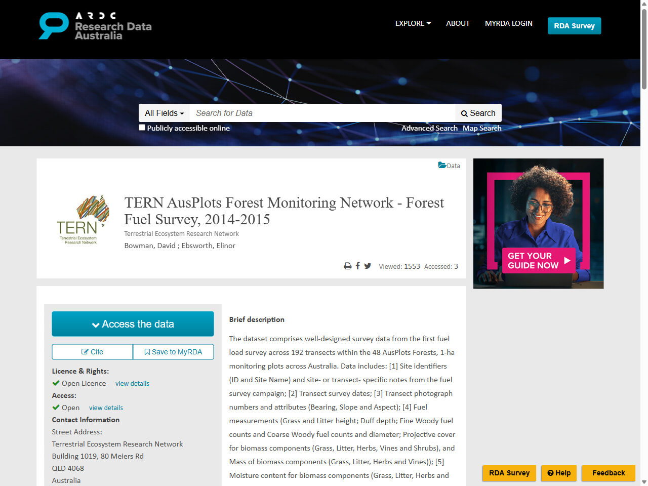 Preview of Woods, P. V., & Raison, R. J. (1983). Decomposition of litter in sub-alpine forests of Eucalyptus delegatensis, E. pauciflora and E. dives. Australian Journal of Ecology.