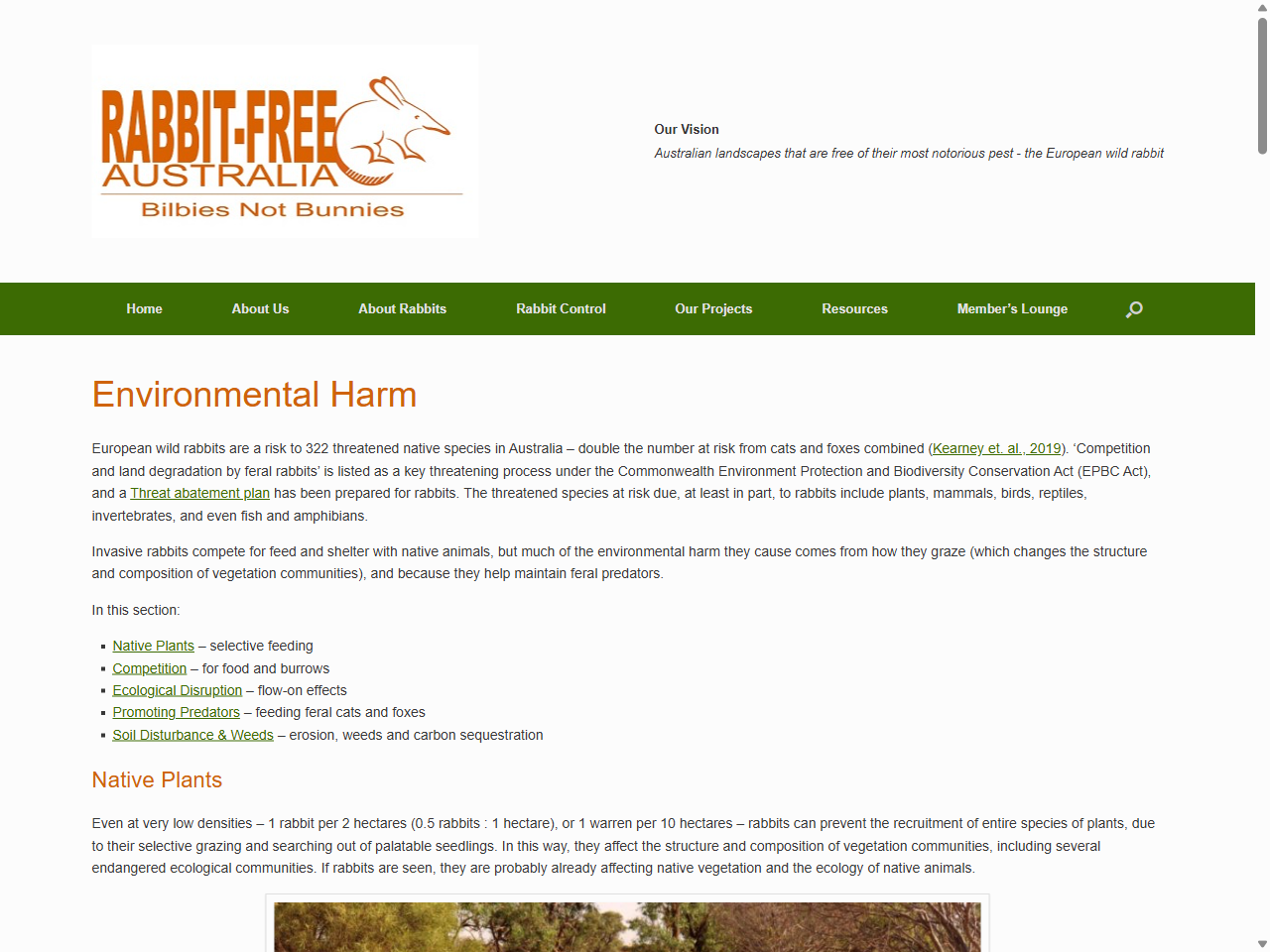 Preview of Environmental Harm - Rabbit Free Australia, accessed August 10, 2025