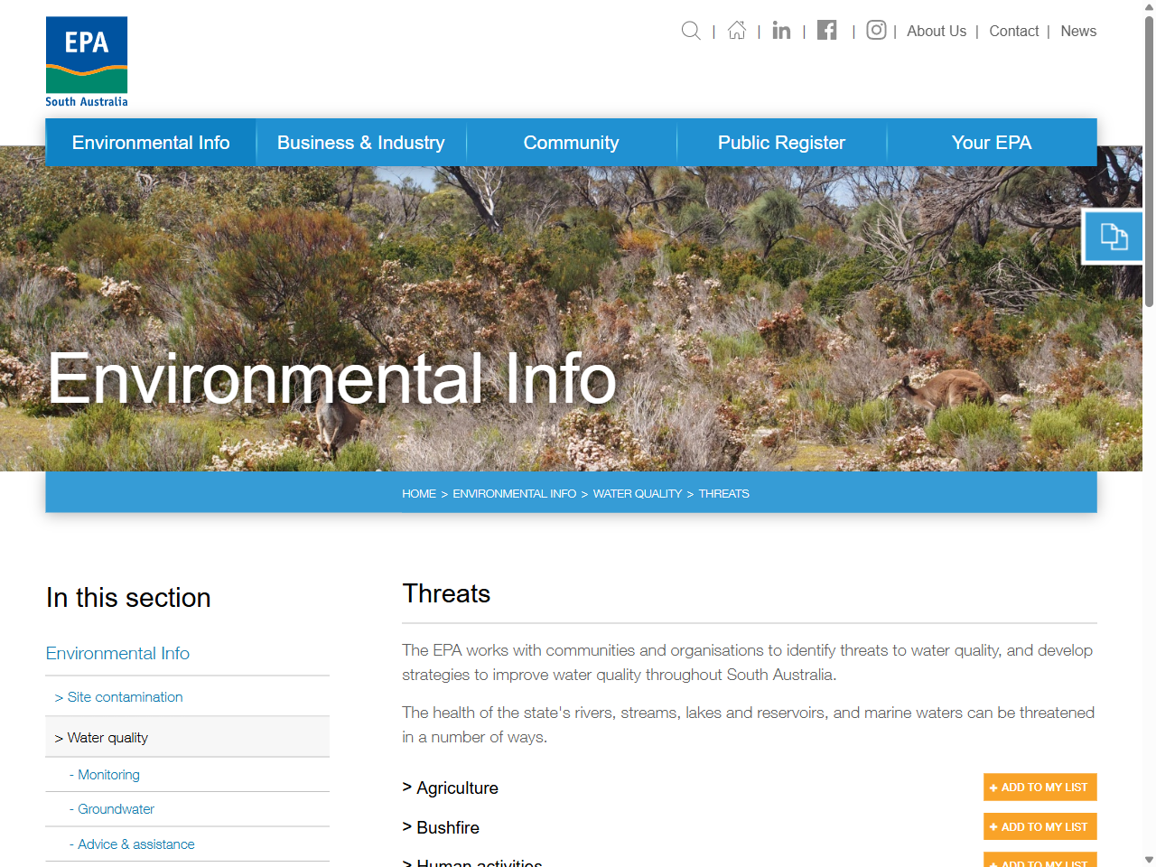 Preview of Threats - EPA SA, accessed July 16, 2025, 