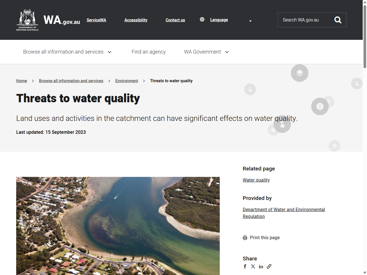 Preview of Characterising the relationship between water quality and water quantity
