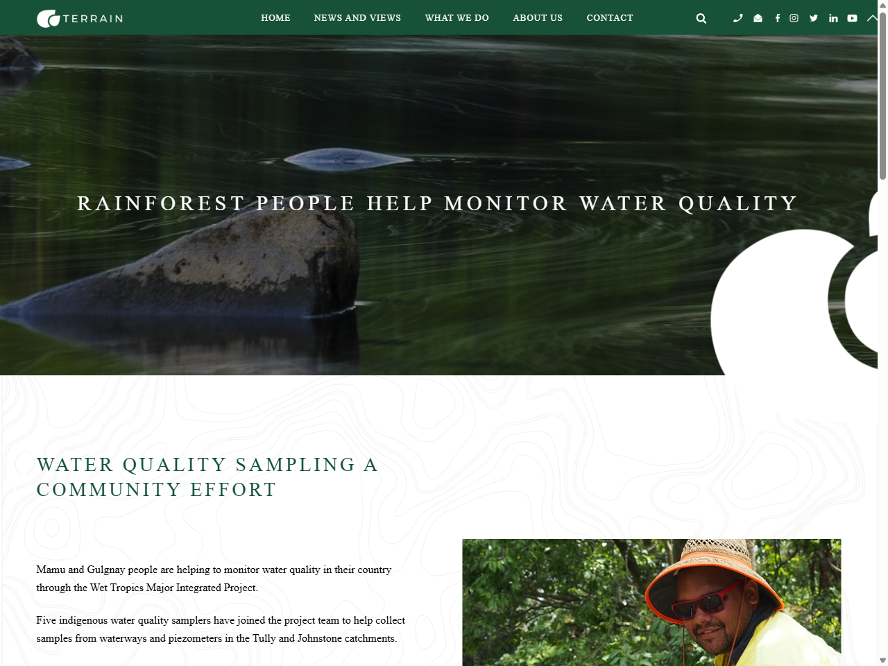 Preview of Rainforest People Help Monitor Water Quality - Terrain NRM, accessed July 21, 2025