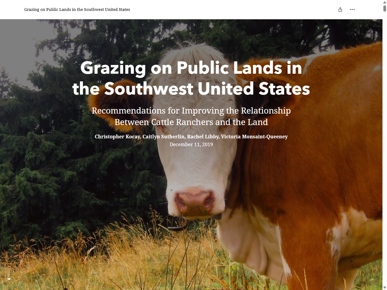 Preview of Grazing on Public Lands in the Southwest United States - ArcGIS StoryMaps, accessed May 7, 2026,