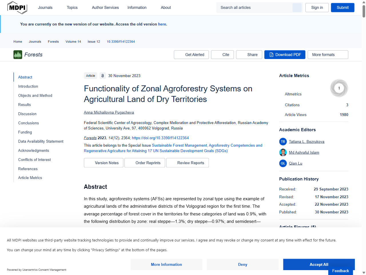 Preview of Functionality of Zonal Agroforestry Systems on Agricultural Land of Dry Territories - MDPI, accessed July 23, 2025