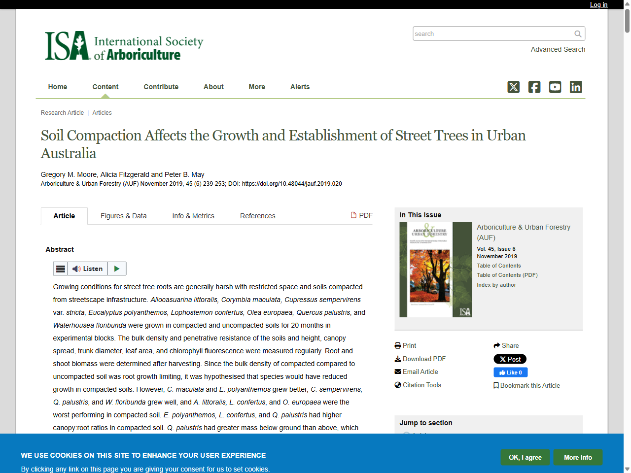 Preview of Soil Compaction Affects the Growth and Establishment of Street Trees in Urban Australia, accessed August 4, 2025,