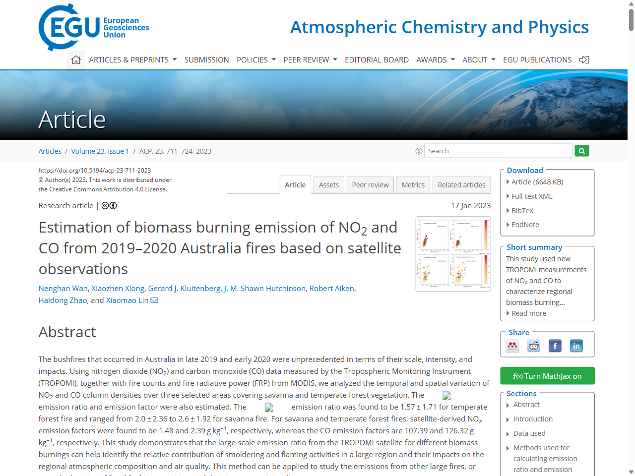 Preview of Effects of Wildfire and Harvest Disturbances on Forest Soil Bacterial ...