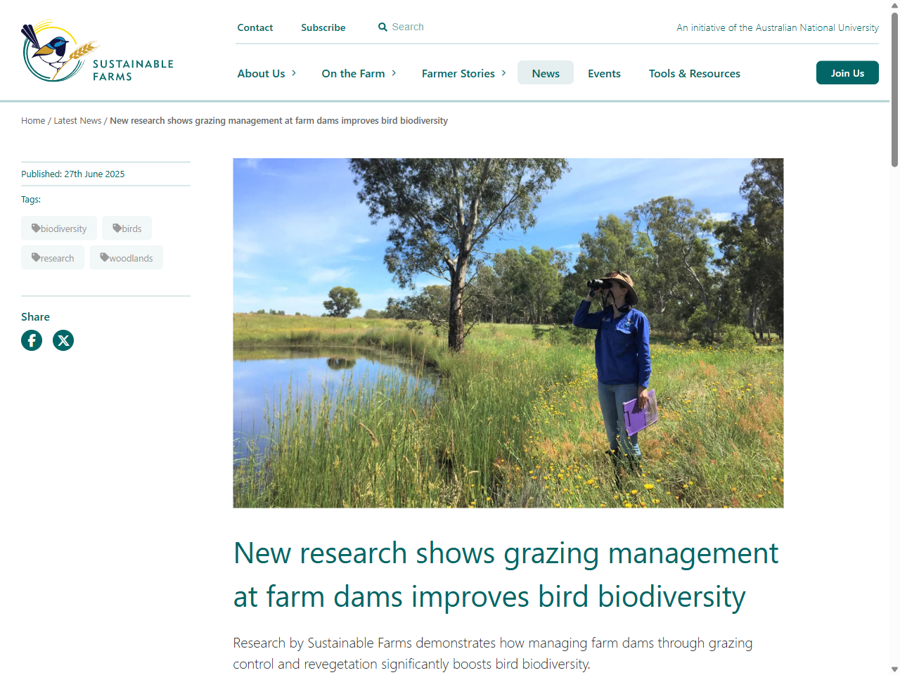Preview of Enhance farm dams 13 ANU Sustainable Farms, accessed July 13, 2025,