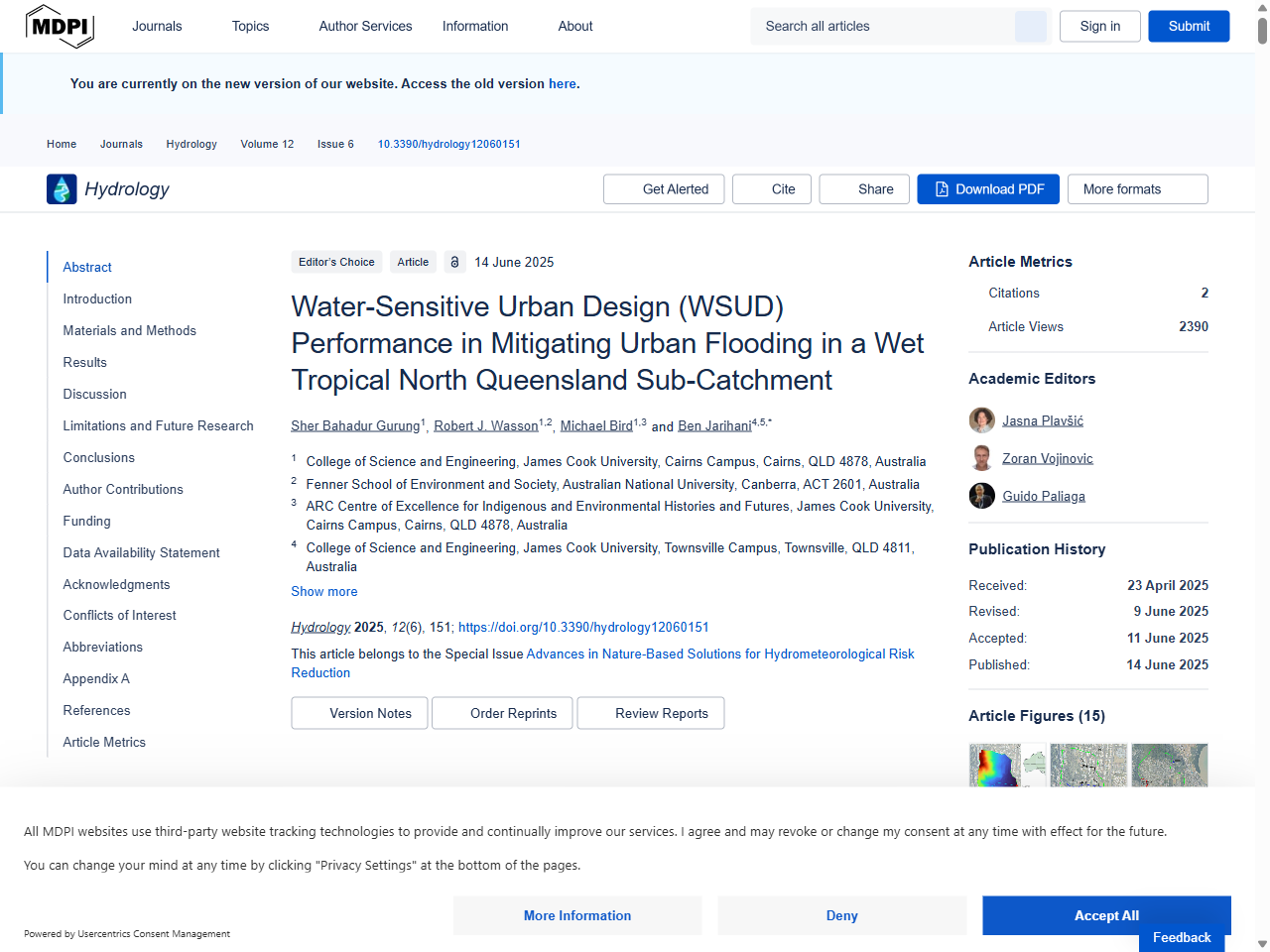 Preview of Water-Sensitive Urban Design (WSUD) Performance in Mitigating ..., accessed July 21, 2025, 