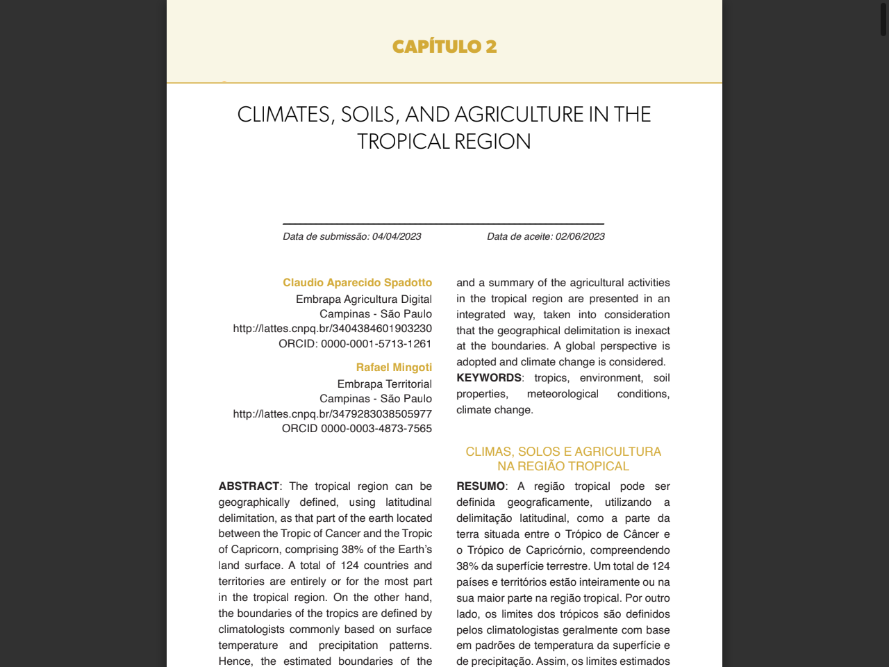 Preview of CLIMATES, SOILS, AND AGRICULTURE IN THE TROPICAL REGION - alice Embrapa, accessed July 25, 2025, 
