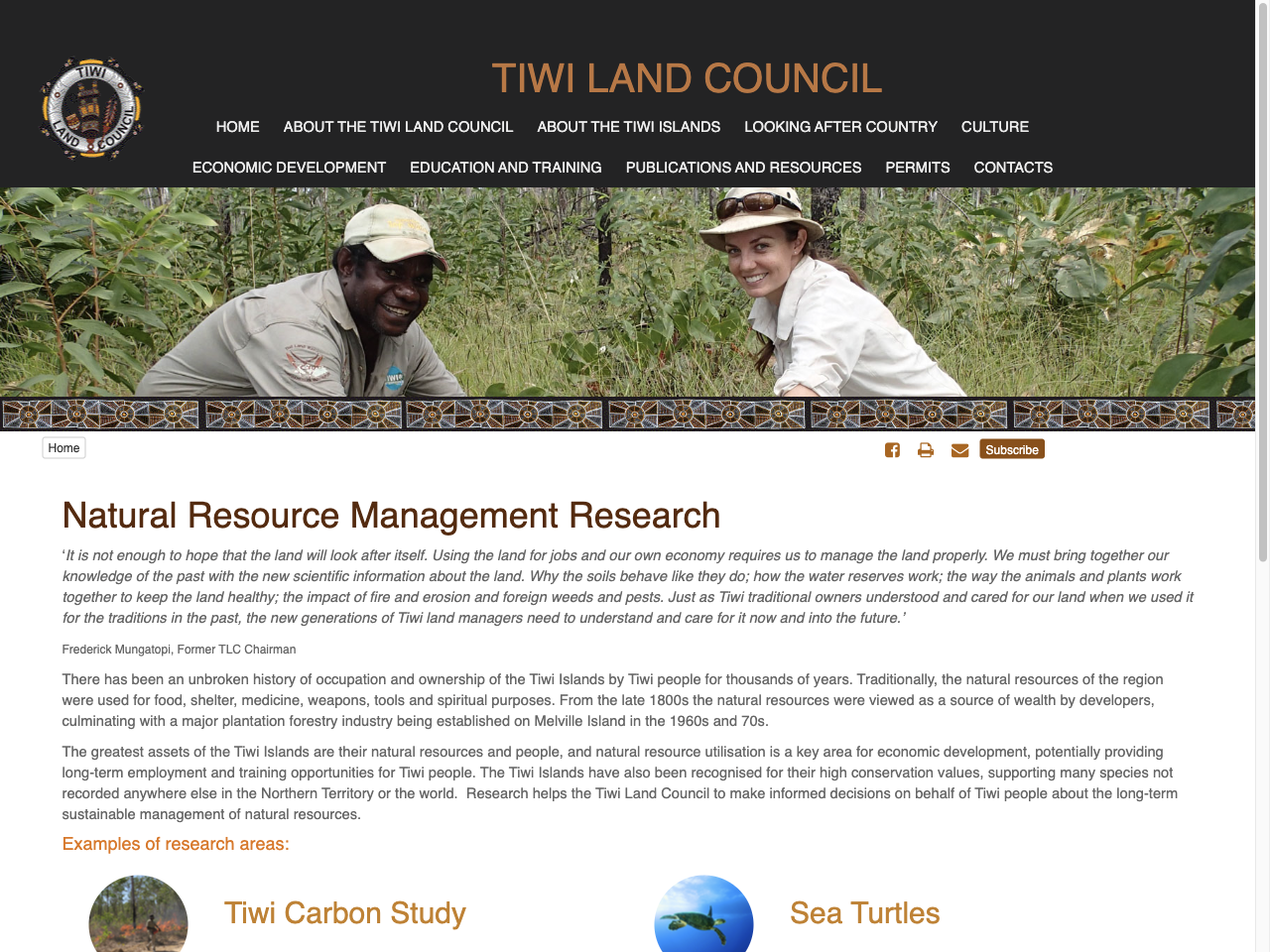 Preview of Natural Resource Management Research - Tiwi Land Council, accessed July 30, 2025,