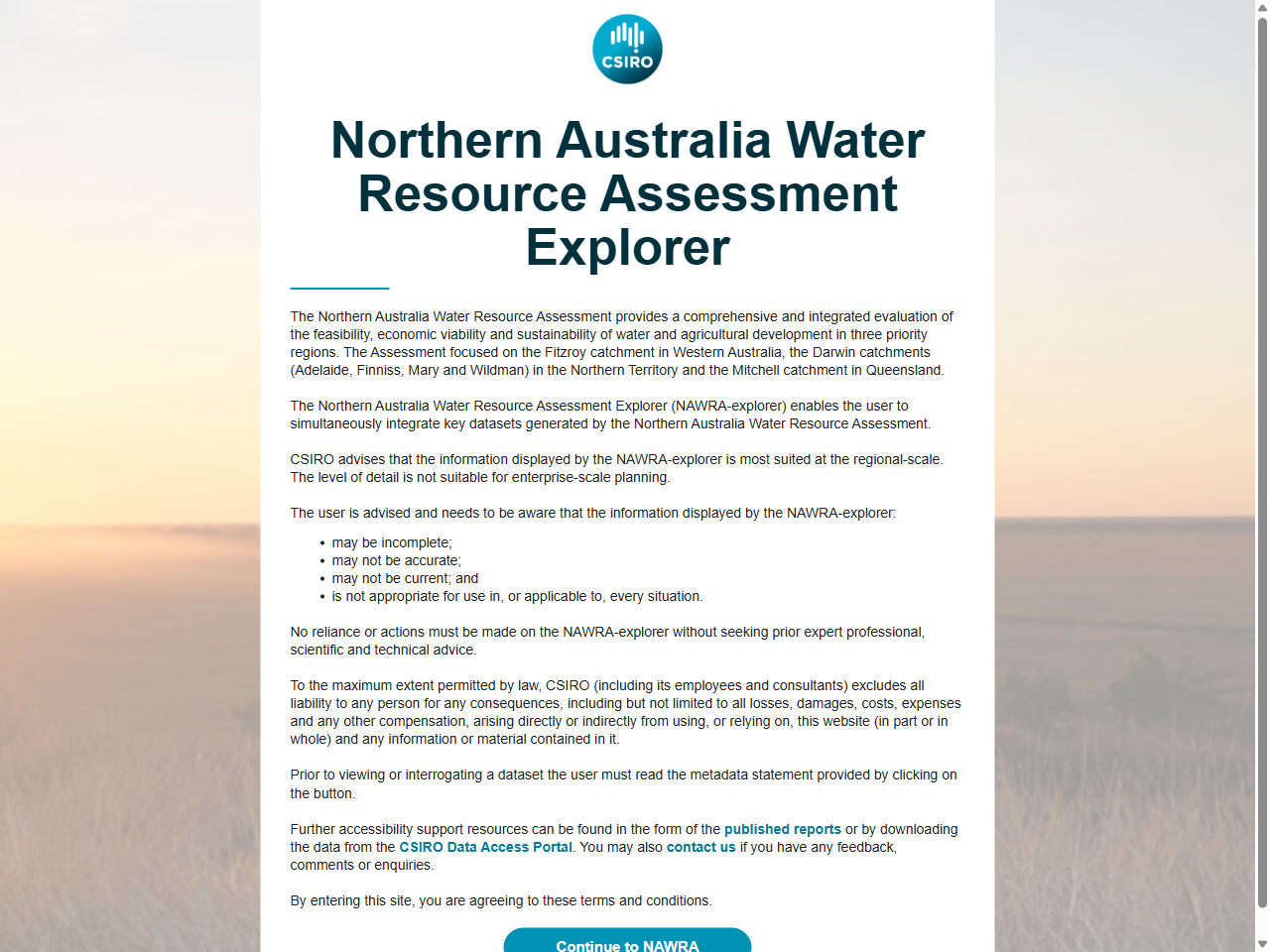 Preview of Northern Australia Water Resource Assessment Explorer, accessed July 25, 2025, 
