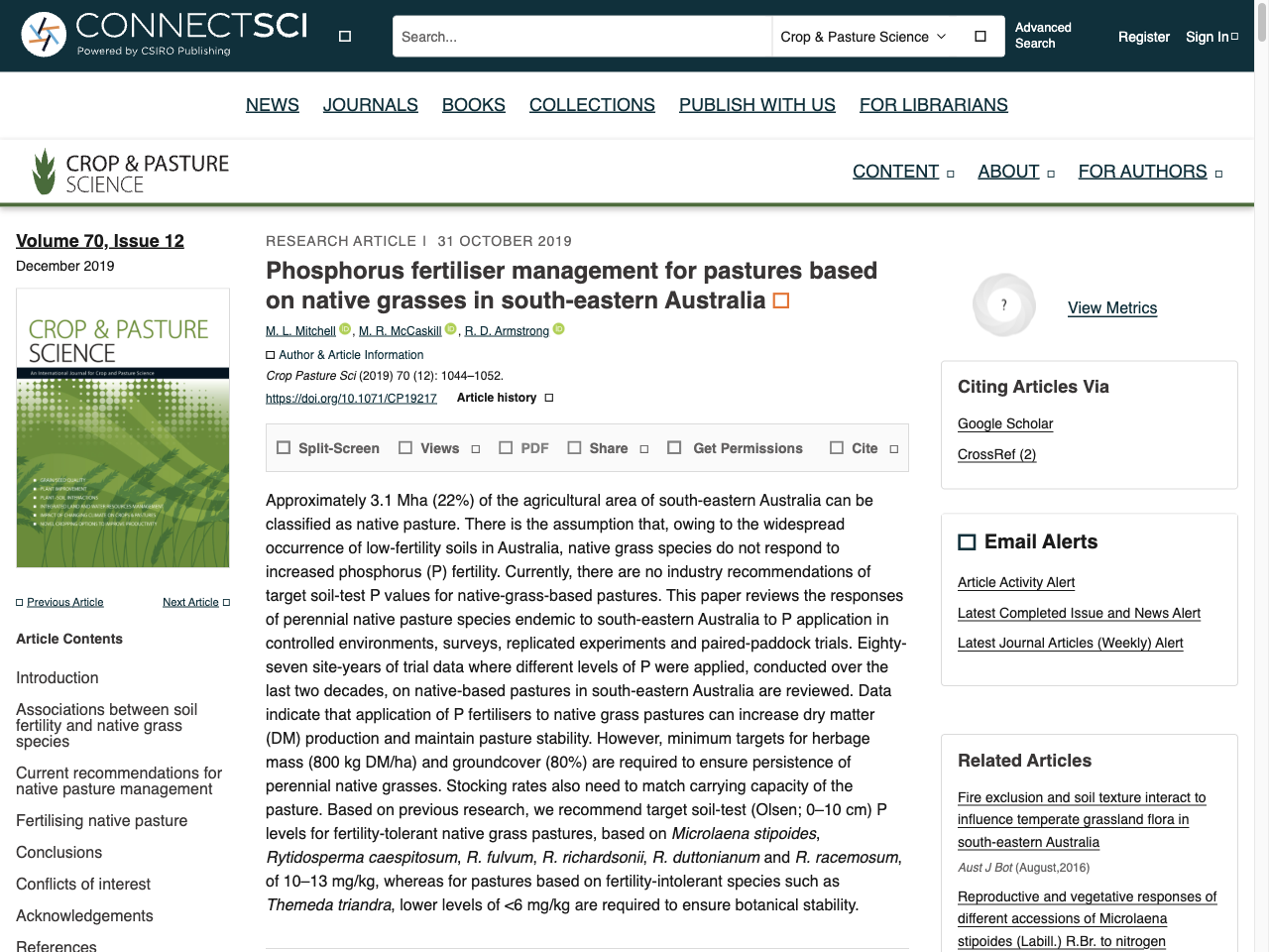 Preview of Phosphorus fertiliser management for pastures based on native grasses in south-eastern Australia - CSIRO Publishing, accessed August 5, 2025, 
