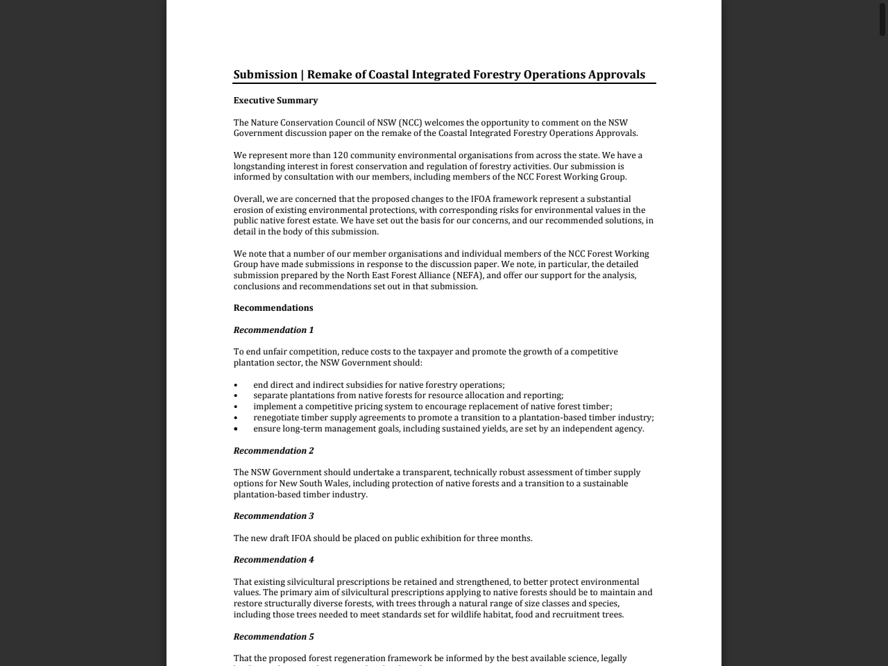 Preview of IFOA remake written submission 71 - NSW Environment Protection Authority, accessed May 15, 2025,