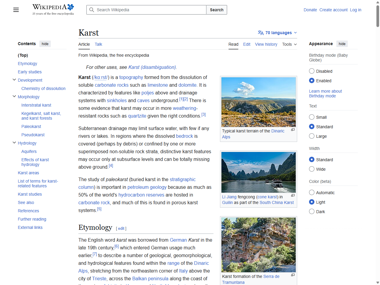 Preview of Karst - Wikipedia, accessed July 26, 2025,