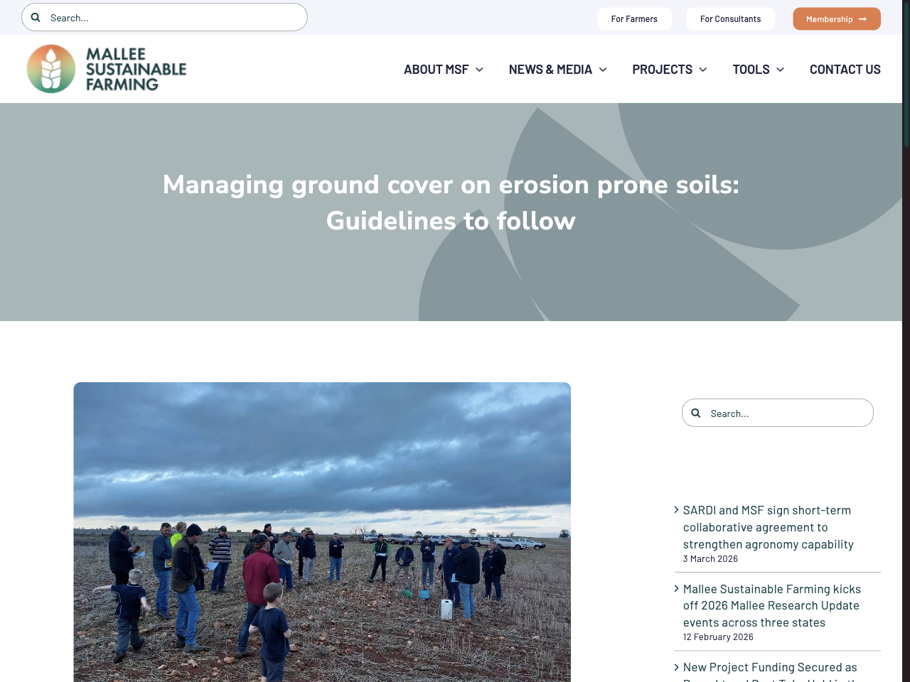 Preview of Managing ground cover on erosion prone soils: Guidelines to follow, accessed July 12, 2025, 