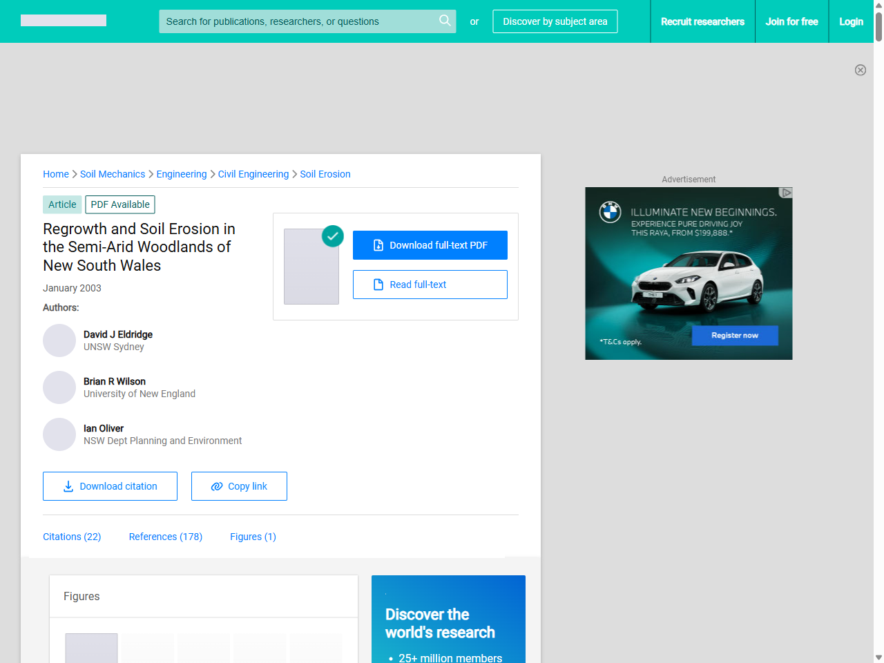 Preview of (PDF) Regrowth and Soil Erosion in the Semi-Arid Woodlands of ..., accessed July 16, 2025, 