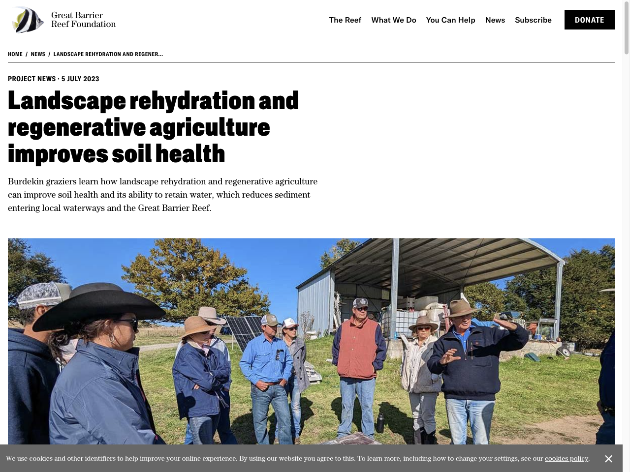 Preview of Landscape rehydration and regenerative agriculture improves soil health, accessed July 30, 2025,