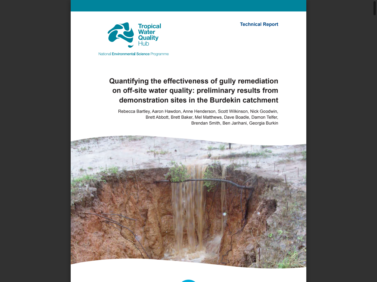 Preview of Quantifying the effectiveness of gully remediation on off-site water quality - NESP TWQ, accessed August 12, 2025