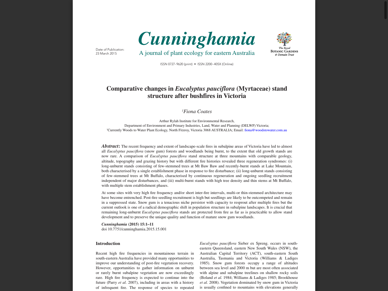 Preview of www.botanicgardens.org.au, accessed on May 28, 2025