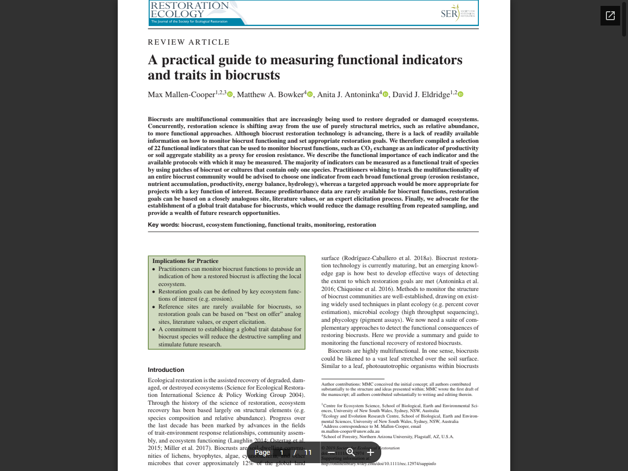 Preview of Soil Phosphorus — Benchmark Detail - Nature Index
