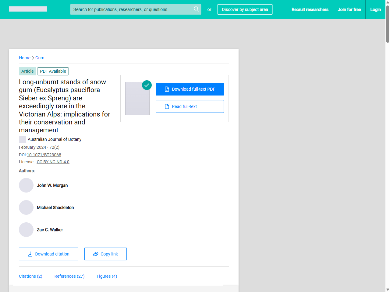 Preview of NSW Biodiversity Conservation Trust. (2021). Do you want to earn annual payments for conserving rare vegetation in the Southern Tablelands? Snow Gum Woodlands and Grasslands Conservation Tender. Factsheet.
