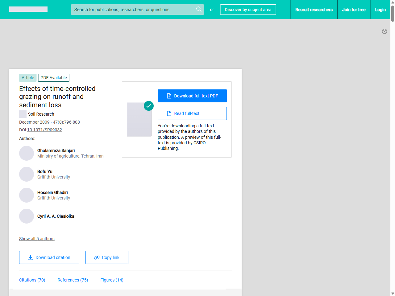 Preview of Effects of time-controlled grazing on runoff and sediment loss - ResearchGate, accessed July 19, 2025,