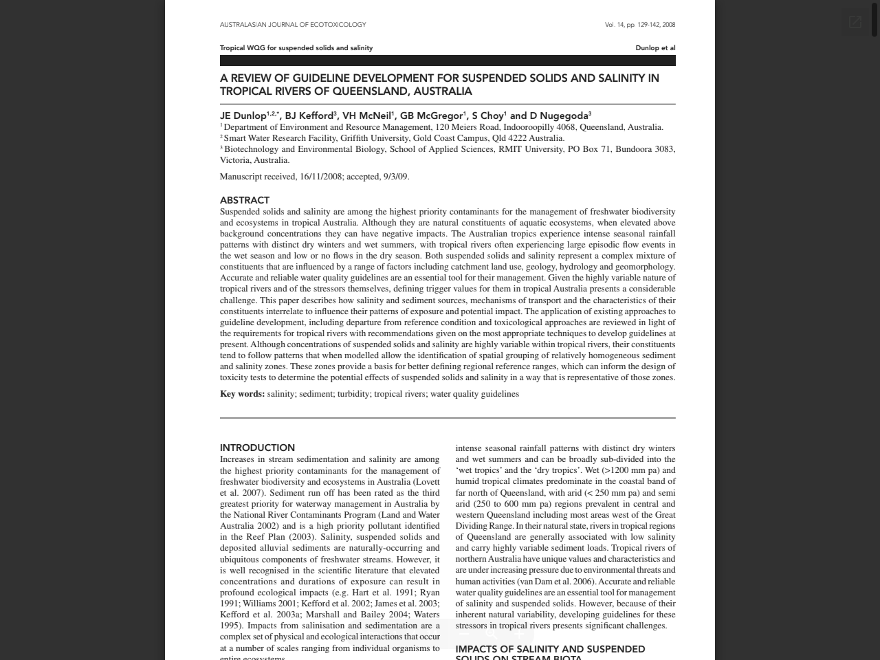 Preview of National Guidelines for Water Quality | Department of Natural ...