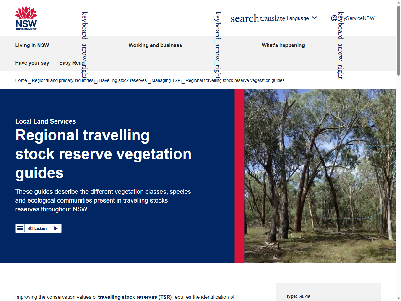 Preview of Travelling Stock Reserves - Vegetation Guide - Local Land Services, accessed July 15, 2025,