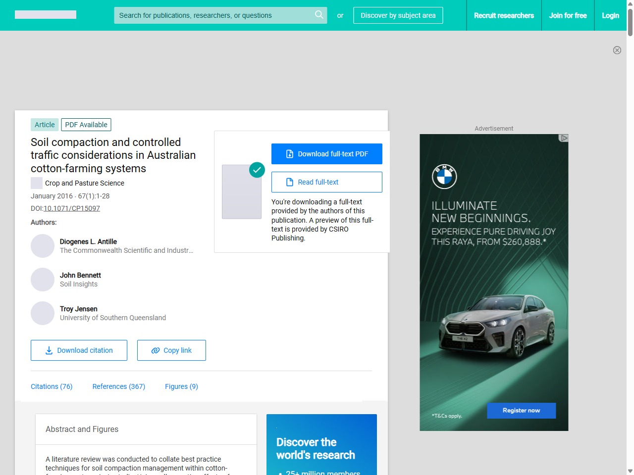 Preview of (PDF) Soil compaction and controlled traffic considerations in ..., accessed July 30, 2025, 