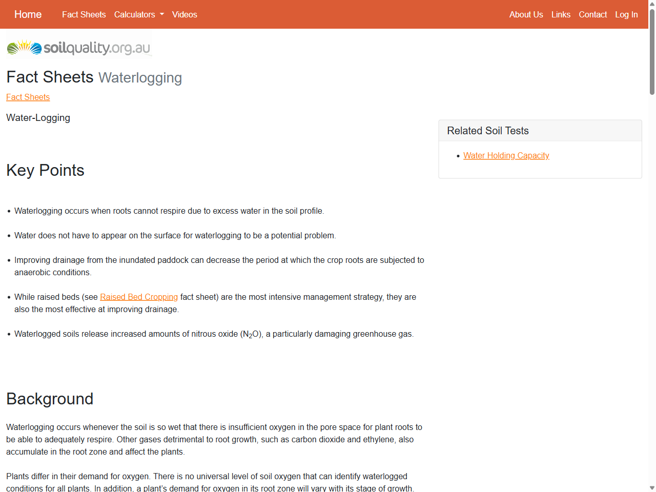 Preview of Waterlogging | Fact Sheets | soilquality.org.au, accessed July 19, 2025, 