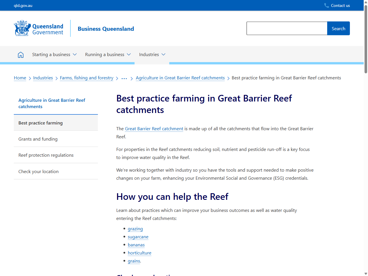 Preview of Best practice farming in Great Barrier Reef catchments | Business ..., accessed July 25, 2025,
