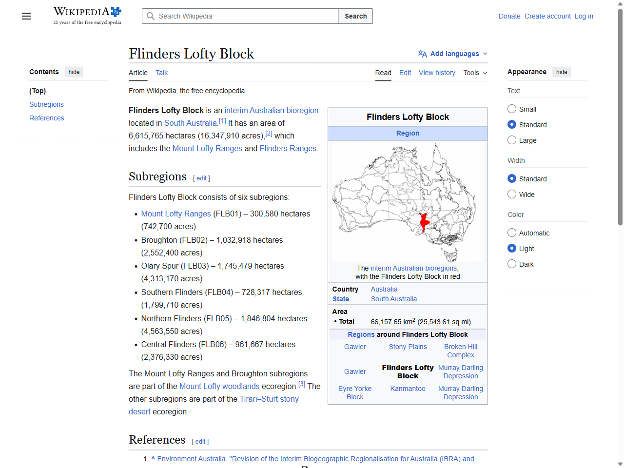 Preview of Flinders Lofty Block - Wikipedia, accessed July 27, 2025