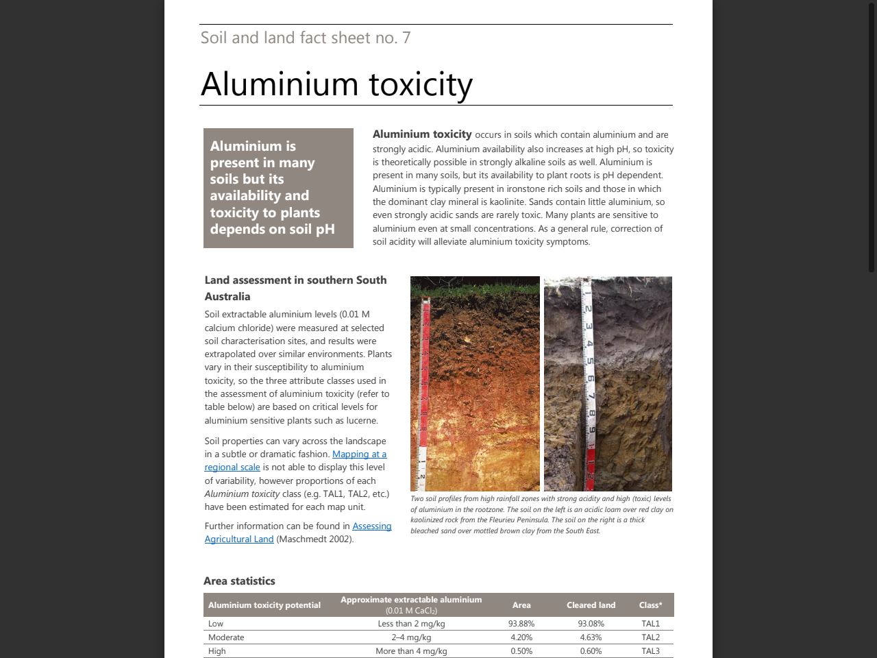 Preview of Aluminium toxicity - Enviro Data SA