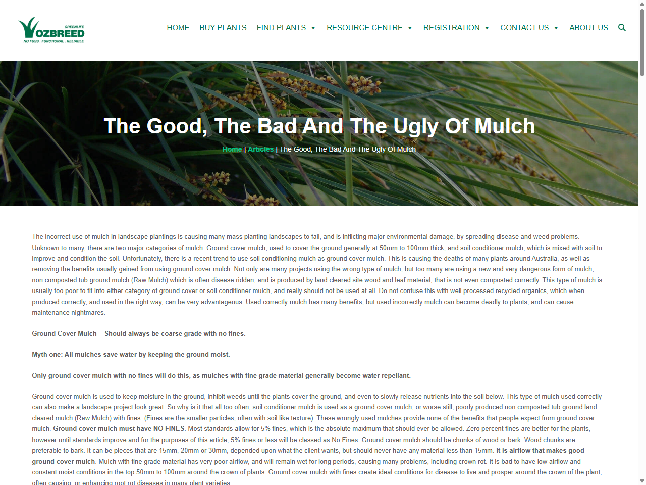 Preview of The Good, The Bad And The Ugly Of Mulch - Ozbreed