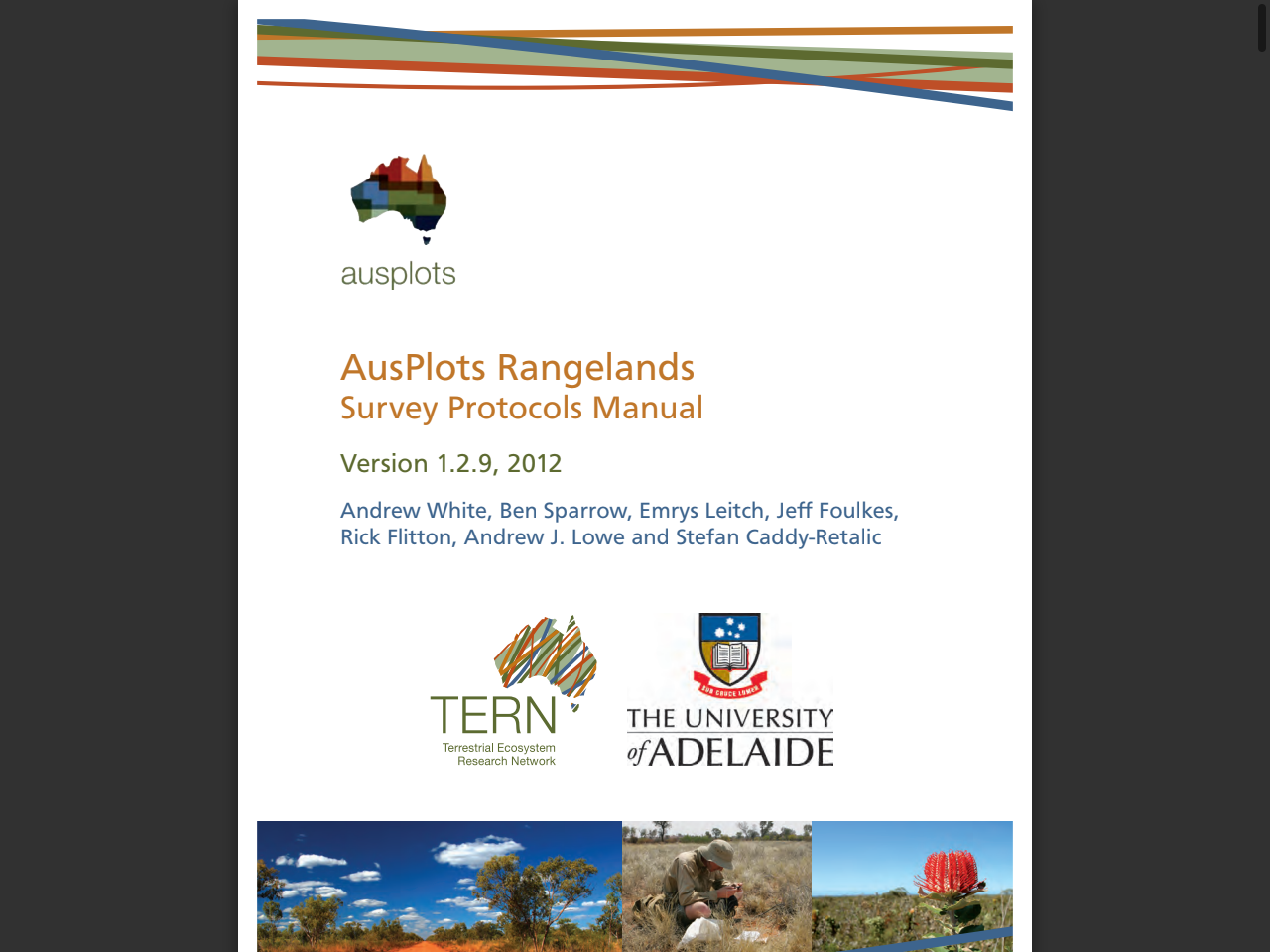 Preview of AusPlots Rangelands - TERN Australia, accessed August 2, 2025